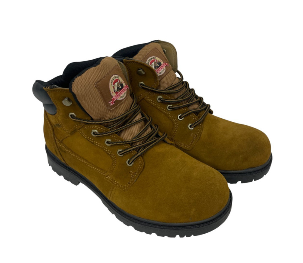 BRAHMA Bravo Waterproof 6" Soft Toe Lace Up Ankle Work Boots Mens Size 12W Brown